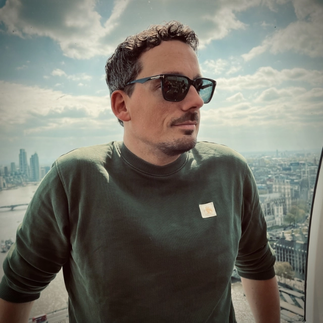 Bram Smulders in the London Eye